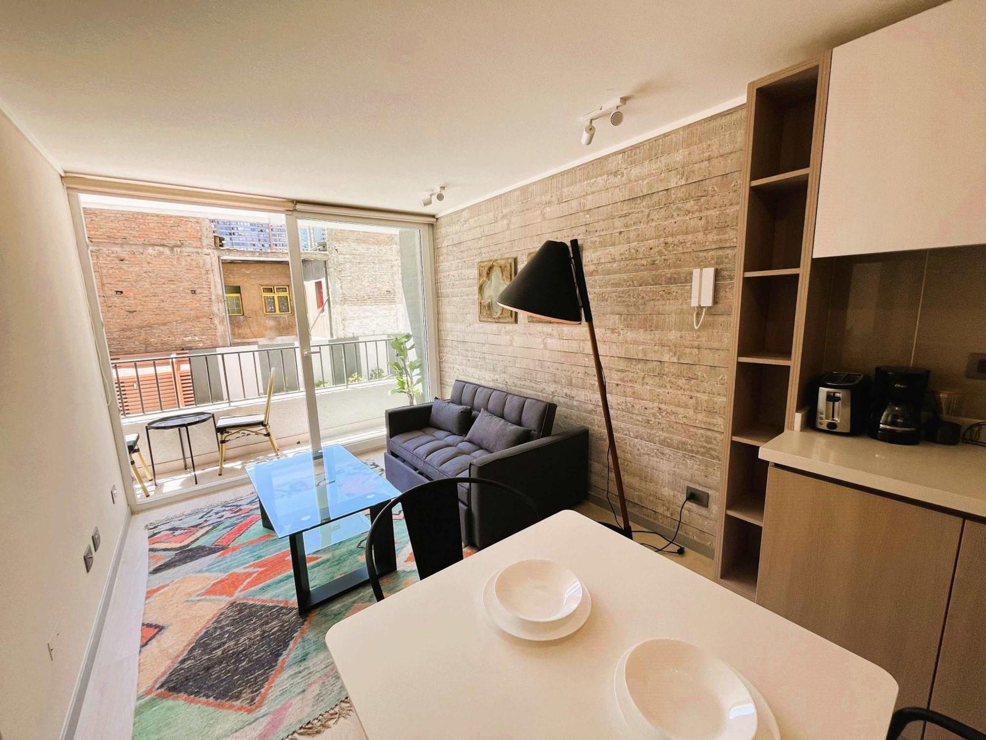 Apartamento Hom I Exclusivo Dpto 1d1b 3pax Centro Santiago
